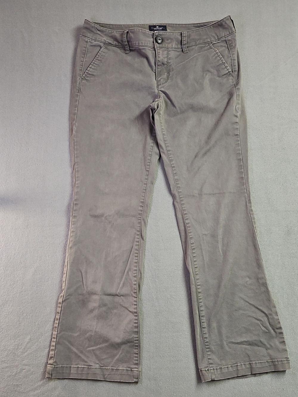 American Eagle Outfitters Gray Boot Cut Chino Pants